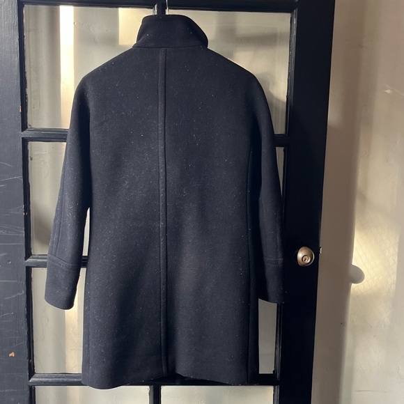 J.Crew Stadium Cloth by Nello Gori Black Cocoon Coat - Picture 2 of 8